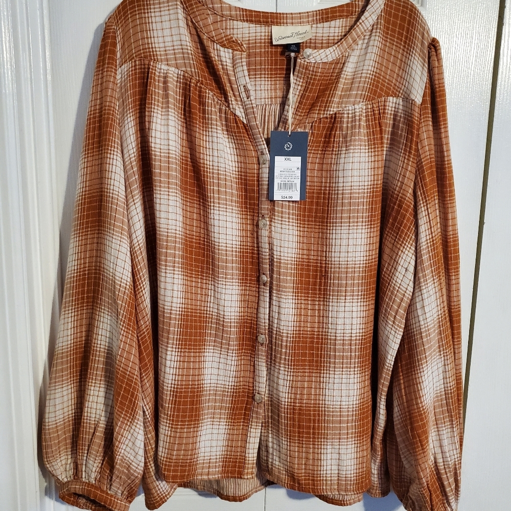 Plaid blouse